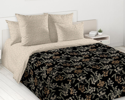 Постельное белье Гербарий 1 Перкаль бежевый